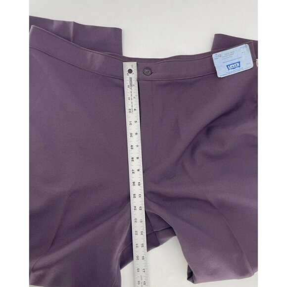 Vintage Levi’s Womenswear High Rise Purple Dress Pants Deadstock 38S See Photos - Picture 6 of 14